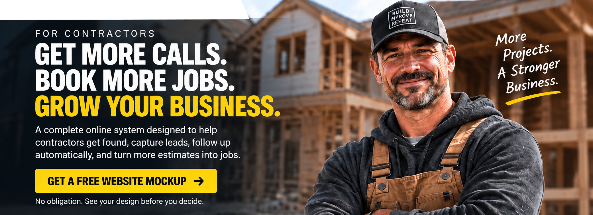 Custom website design for contractors